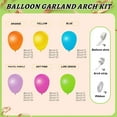 thumbnail image 2 of 412pcs Summer Tropical Balloon Arch Garland Kit Different Sizes 18 12 10 5inch Rainbow Hot Pink Green Orange Blue Purple Balloons for Hawaiian Luau Aloha Baby Shower Birthday Party Decorations, 2 of 15