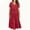 *Wine, variant on ClodeEU Women's Plaid V Neck Short Sleeve Midi Dress,Casual Loose Swing Dress Black,Women's Plus L