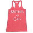 thumbnail image 1 of P&B Mother of Cats Funny Women's Tank Top, Heather Red, M, 1 of 2