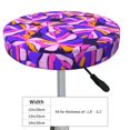 thumbnail image 4 of Susaid Tropics Leaf Print Elastic Bar Stool Cover Personalized Washable Stool Cover for Barbershop Home Bar Kitchen-13 inch, 4 of 7