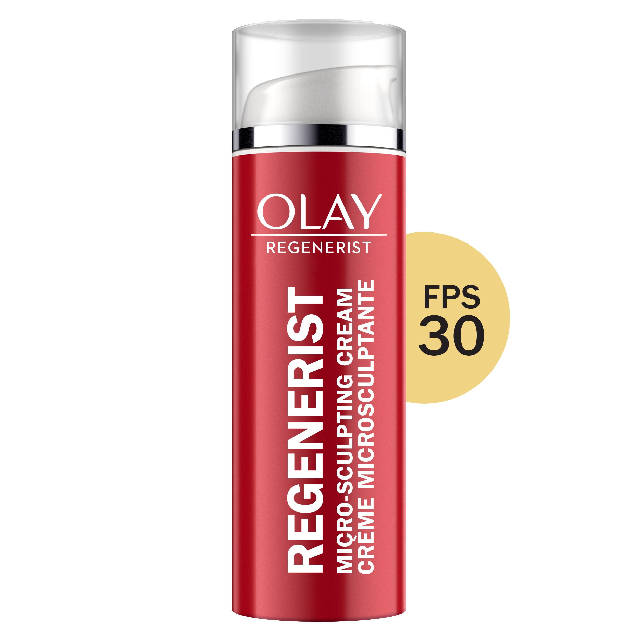 Olay Regenerist Micro-Sculpting Cream Anti-Aging Face Moisturizer with SPF 30 Broad Spectrum, Vitamin B3, 50 mL