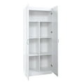 thumbnail image 7 of Manhattan Comfort Hopkins 2-Piece Wood Storage Closets in White, 7 of 7
