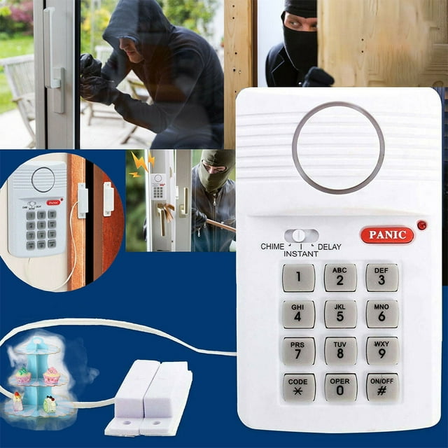 Nouvelle Alarme de Porte Sans Fil pour Remise Garage Caravane Sécurité Clavier Alarme Sécurité