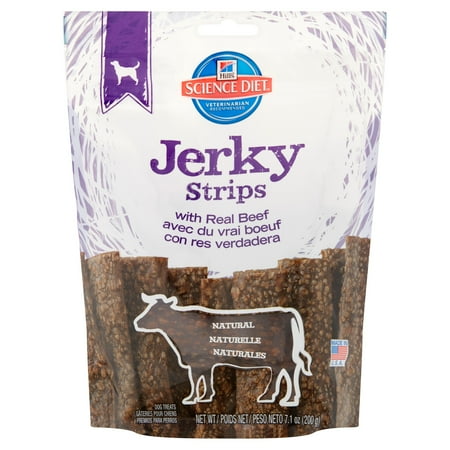 Hill's Science Diet Beef Jerky Strips Dog Treats, 7.1 oz Bag