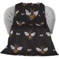 thumbnail image 2 of Xchearser Funny Honey Bee Soft Throw Blanket 40"x50" Lightweight Flannel Fleece Blanket for Couch Bed Sofa Travelling Camping for Kids Adults, 2 of 5