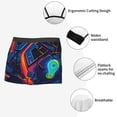 thumbnail image 3 of Sikiie Neon City Map Print Men's Boxer Briefs, Elastic Waistband Boxer Briefs Leggings-Medium, 3 of 5