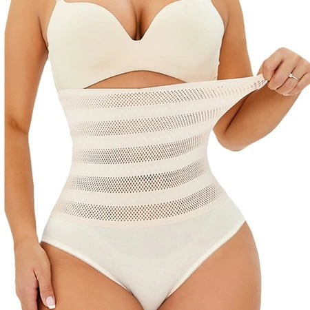 

Dellytop Women Mesh Belly Control Hip Lift High Waist Panty Shapewear