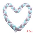 thumbnail image 2 of Bebé Trenzado Cuna Parachoques Twisted Bed Circumference Knot Raya Almohada Largo Nursery Ropa De Cama Cojín 1111Fourone MY2690, 2 of 6