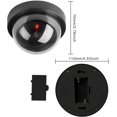 thumbnail image 3 of Cámaras ficticias, cámara domo CCTV de seguridad falsa con luz LED intermitente para tiendas comerciales, hogar, uso en interiores y exteriores (paquete de 4) JFHHH pequeña, 3 of 5