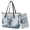 Beige-Tiger, variant on Tutolipy Sparrow Flower Printed Handbag Purse Set,Womens Tote Top Handle Bag with Wristlet Wallet,Waterproof Tote Handbag Shoulder Bag with Purse Set for Party