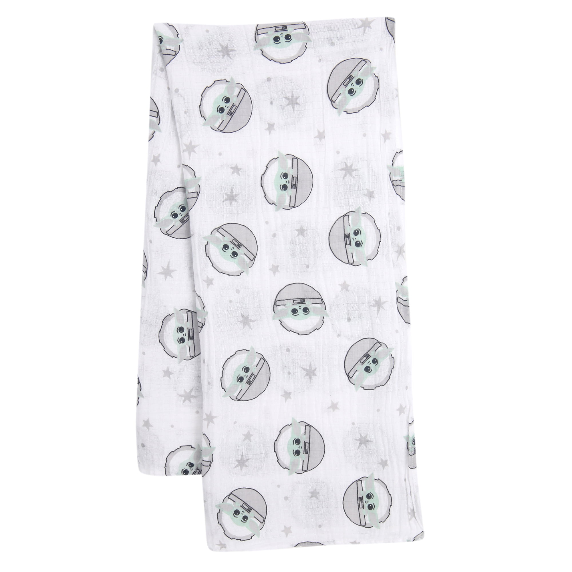 Lambs & Ivy Star Wars Baby Yoda/The Child Swaddle Blanket & Lovey Gift Set