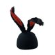 thumbnail image 3 of Funda para casco de esquí para mujer y hombre, con orejas de conejo, para snowboard, para invierno Negro, 3 of 8