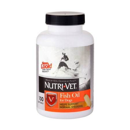 Nutri-Vet Fish Oil Softgels for Dogs, 100 Chews