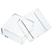 Note Pads Note Pads 2Pcs Clear Acrylic Notepad Holder Sticky Notepad Holder Desk Sticky Notepad Dispenser Post Note Dispenser for Desk Organization Office Home Accessories Note Pads Notepads