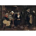 thumbnail image 3 of Peder Severin Krøyer 14x11 Black Modern Framed Museum Art Print Titled - In Sardine Cannery in Concarneau (1879), 3 of 5