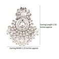 thumbnail image 2 of Sunsoul By Touchstone Handcrafted South India Faux Pearls Jewelry Silver Tone Earrings For Women., 2 of 4