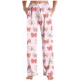 thumbnail image 2 of Tnhcen Valentine's Day Print Casual Lounge Pants Unisex Drawstring Waist Side Pockets Polyester Spandex Sleepwear S-3XL, 2 of 5