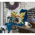 thumbnail image 4 of Shar Pei in Sunflowers Throw Pillow 18 in x 18 in, 4 of 5