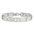 thumbnail image 3 of Auriga Fine Jewelry 925 Sterling Silver Greek Key Bracelet 7.5 inch for Women, 3 of 6