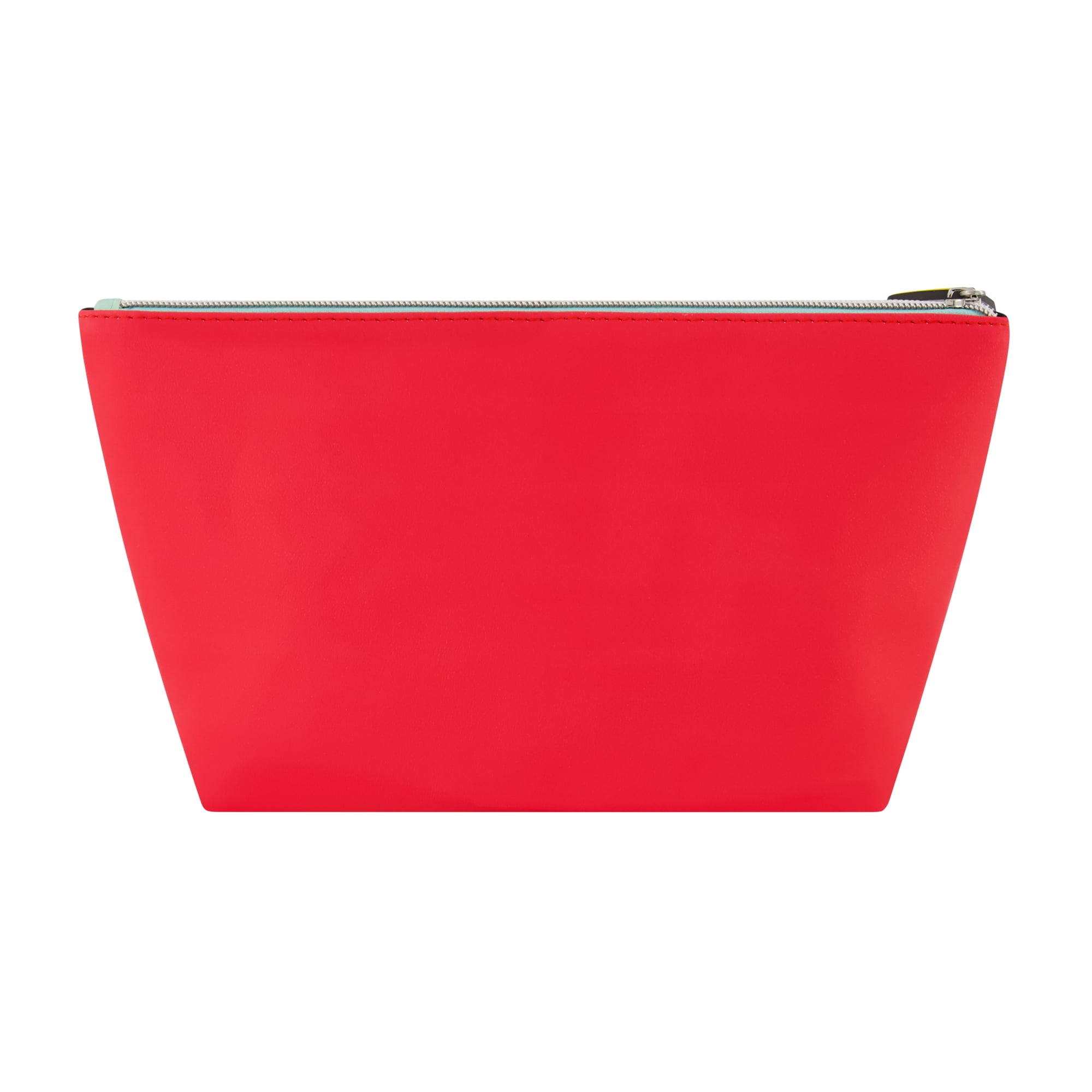 Scooby Doo Travel Makeup Bag, Trapezoid Cosmetic Organizer Pouch for Women, Red