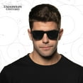 thumbnail image 2 of UNDERWRAPS Mens Black Square Sunglasses - Black Costume Sunglasses For Adults, Accsesory Sunglasses for Men and Women, Fashion Sunglasses for Halloween Costume, 2 of 6
