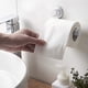 thumbnail image 5 of Portarrollos De Papel Higiénico, Portarrollos De Papel Higiénico Autoadhesivo, Portarrollos De Pared Se Pega En La Pared Sin Taladrar, Pegajosidad Fuerte, Impermeable, Para Baño Cocina(Blanco) oso de fresa Electrónica, 5 of 5