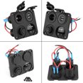 thumbnail image 1 of Durable In Use Dust-proof Toggle Switch Panel, Easy To Install Dual USB Switch Panel, For Cars, 1 of 8