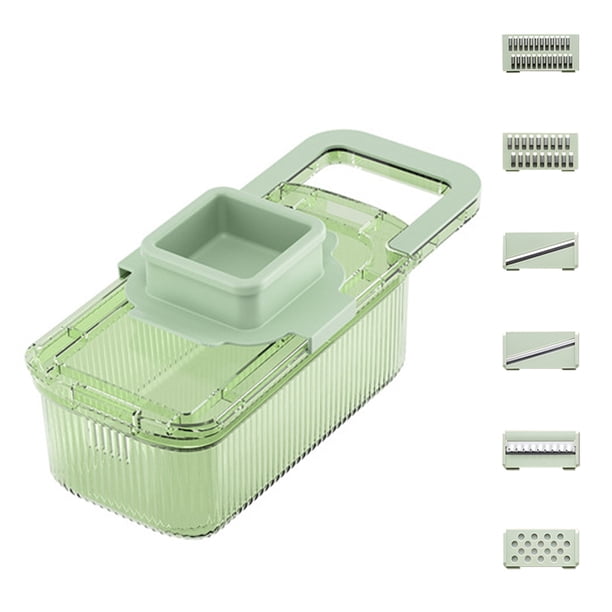 Picador de verduras 6 en 1 cortador de patatas y ensalada rallador multifuncional para cocina