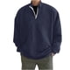 thumbnail image 2 of Sudadera sin capucha para hombre, jersey con media cremallera, camiseta de manga larga, sudadera sin capucha, blusa y camisa de cuello alto de manga larga, blusa para hombre, 2 of 6