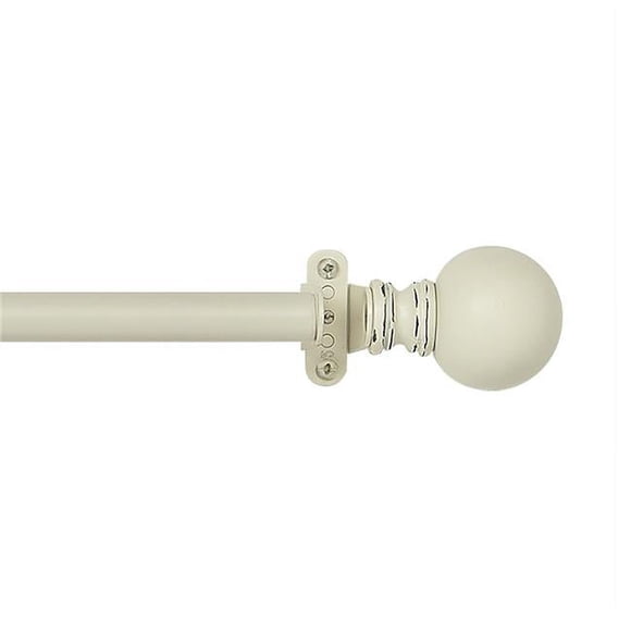 Achim INRKRY6606 Innovative Decorative Room Darkening Wrap Around Rod & Finial - Kerry - 66-120 in.