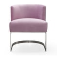 thumbnail image 2 of TOV Furniture Eva Blush Velvet Chair with Silver Legs, 2 of 5