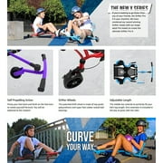 EzyRoller: Drifter Pro X - Purple -Ride-On Scooter, Cambering Motion, Pedal Free Cart, Hand Brakes, Extendable Frame, 220lb Capacity, Kids-Adults 9+