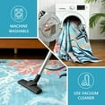 thumbnail image 6 of TWINNIS Area Rugs Floral Boho Rug Floor Carpet for Living Room Bedroom,5'x8',Blue, 6 of 7