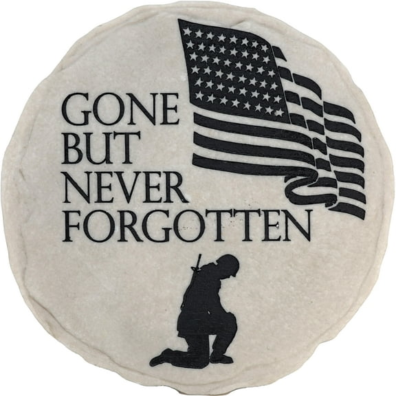 NEVER FORGOTTEN STEPPING STONE / DECORATIVE WALL PLAQUE