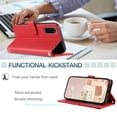 thumbnail image 5 of for Samsung Galaxy S20 FE Elegant Phone Case Wallet Pocket with Card Holder for Women,Crossbody Strap Case for Samsung Galaxy S20 FE with Strap Lanyard,Magnetic Flip Leather Case,Red, 5 of 10