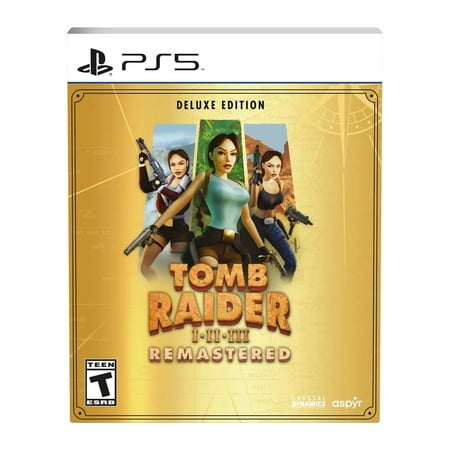 Tomb Raider I-III Remastered Deluxe Edition - PlayStation 5