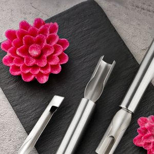 maskred Stylish Stainless Steel Slice Kitchen Accessories Set Sharp Vegetables And Fruits Knife Durable Half round