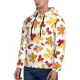 thumbnail image 3 of Honeii Autumn Leaves 1 Pattern Mens Hoodies Men's Loose Sleeve Sweatshirt,Pullover Hooded Sweatshirt for Men,Essentials Hoodie-XX-Large, 3 of 7
