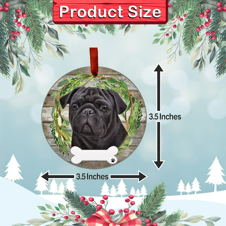 Pug Dog Hanging Ornaments, Dog House Pet Accessories, Dog Tag Crafts - Temu