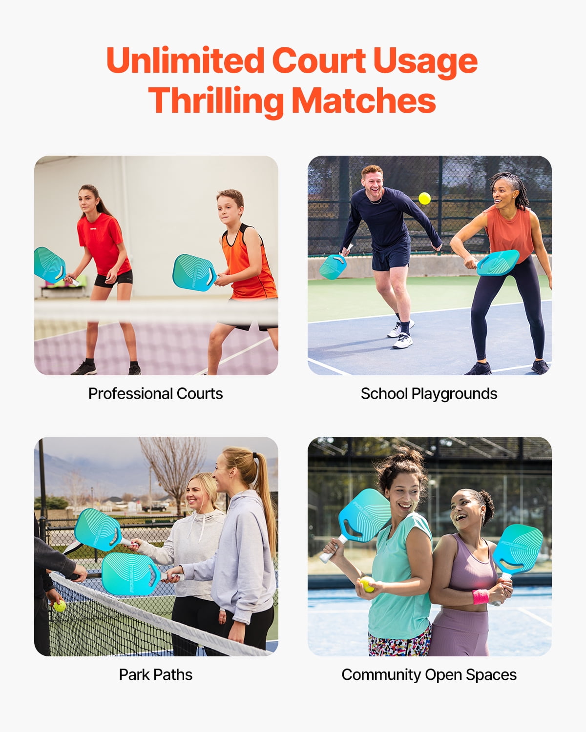 VEVOR Pickleball Paddle with Aero Throat, T700 Carbon Fiber Surface & Honeycomb Core, Professional Pickleball Paddle with Increased Power & Control & Spin, Pickle Ball Racket for Adults, Men & Women