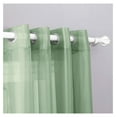 thumbnail image 2 of 2 Piece Sheer Voile Grommet Top Window Curtain Panel Drapes (54" X 84", Sage), 2 of 2