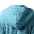 thumbnail image 6 of Womens Winter Fleece Coat Hooded Coat for Women Open Front Zipper Cozy Soft Lamb Plush Sweatshirt Coat Long Sleeve Casual Solid Pocket Fuzzy Fleece Jacket Fleece Coat, 6 of 6