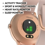 iTouch Sport 3 Smart Watch & Fitness Tracker, For Women and Men, (43mm), Black Strap