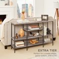 thumbnail image 6 of Best Choice Products 55in Industrial 4-Tier Console Table w/ Tall Shelves, Metal Frame - Gray, 6 of 8