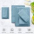 thumbnail image 4 of Green Essen 8 Piece Bath Towel Set Bath Sheet 600 GSM Oversized Thick Bath Shower Towels 35"x 70"- Soft Cozy-Absorbent-Quick Dry-Assorted-Multi-Purpose Hotel Large Microfiber Bathroom Towels Turquoise, 4 of 8
