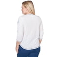 thumbnail image 2 of Alfred Dunner Womens Embellished Floral Button Top, 2 of 4