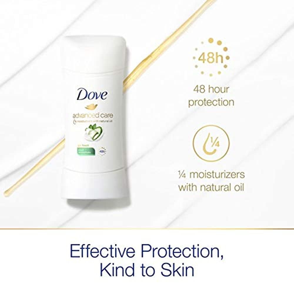 dove advanced care cool essentials antiperspirant, 2.6 ounce (pack of 3)