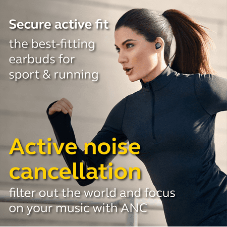 Jabra - Elite Active 75t True Wireless Noise Cancelling In-Ear Headphones - Navy