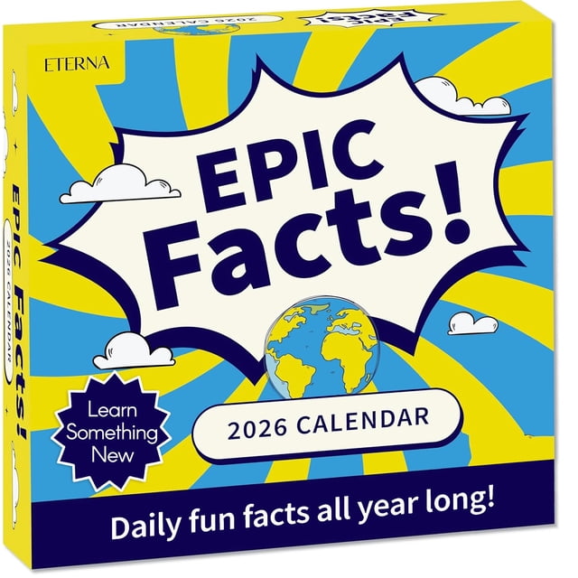 Calendario diario de escritorio Eterna Goods 2026 Epic Facts