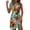 Cyan, variant on Womens Summer Dresses Tropical Print Sleeveless Tank Dress Casual Crew Neck Tunic Cover-Ups Vacation Mini Dress Summer Spring Blue L